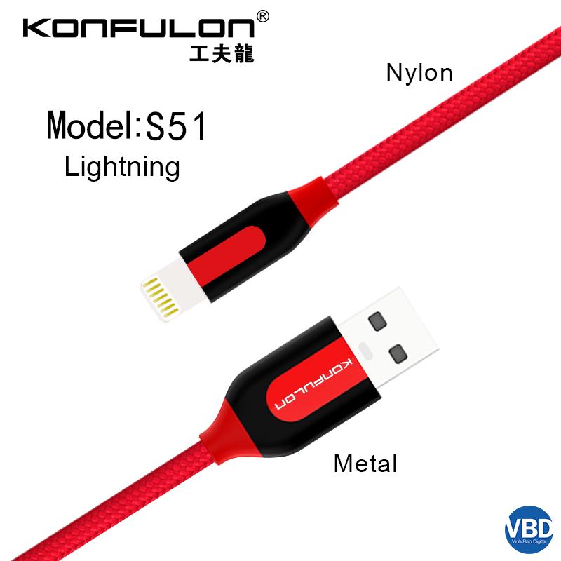 2Cáp lightning konfulon S51