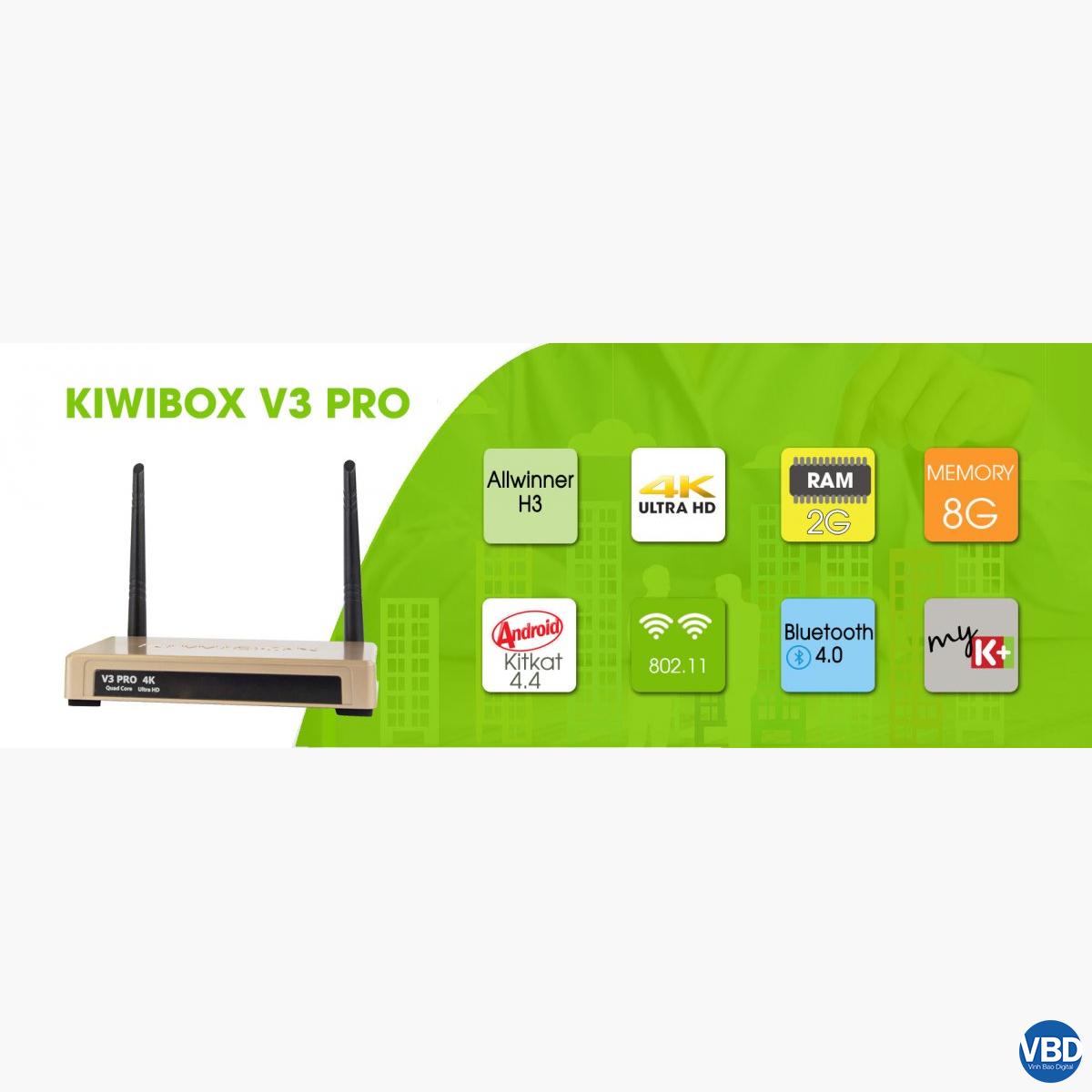 3TIVIBOX KIWIBOX V3 PRO, hỗ trợ Bluetooth 4.1
