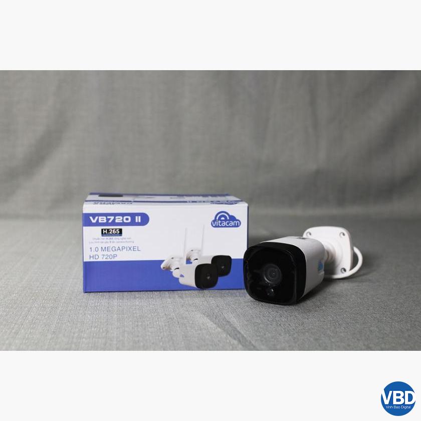 5CAMERA IP NGOÀI TRỜI VITACAM VB720II – 1.0MPX HD 720P – CÓ LOA MICRO ĐÀM THOẠI, GHI ÂM, CHỐNG NƯỚC CHẤT LƯỢNG CAO